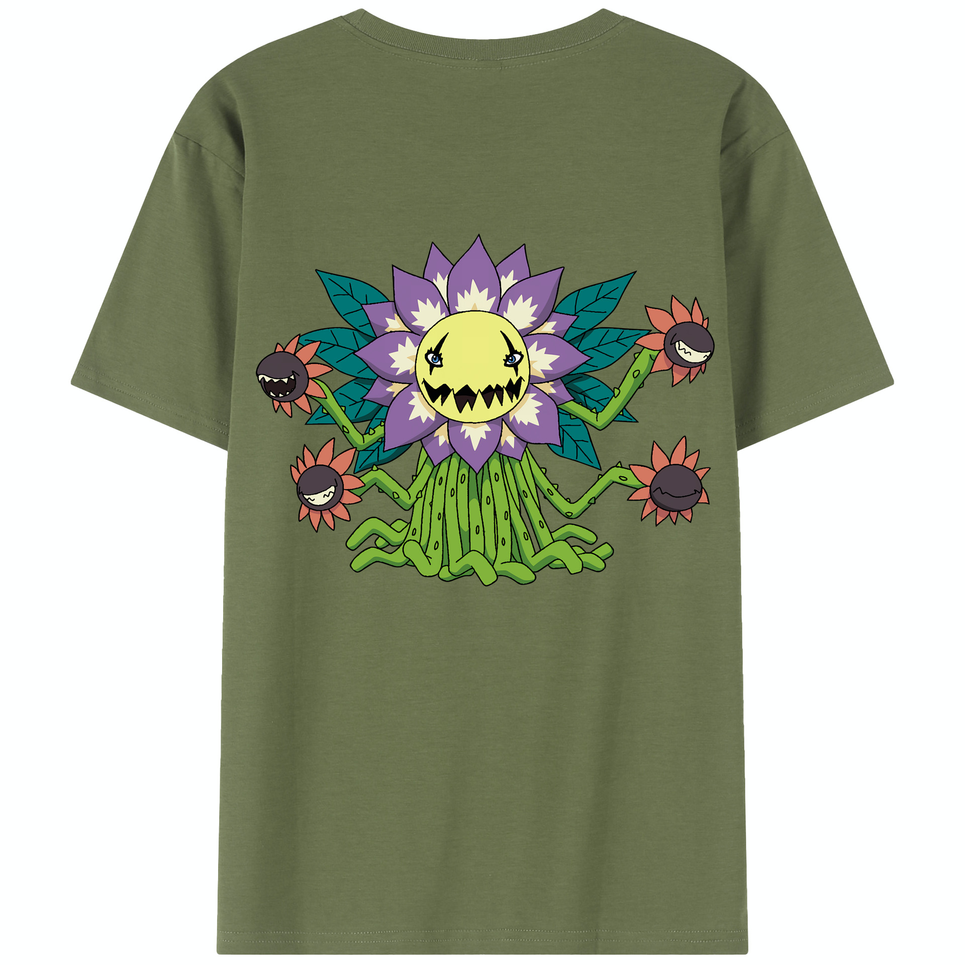 （画像用） Digimon デジタルモンスター/デジモン 綿100％半袖Tシャツ（背面プリント）